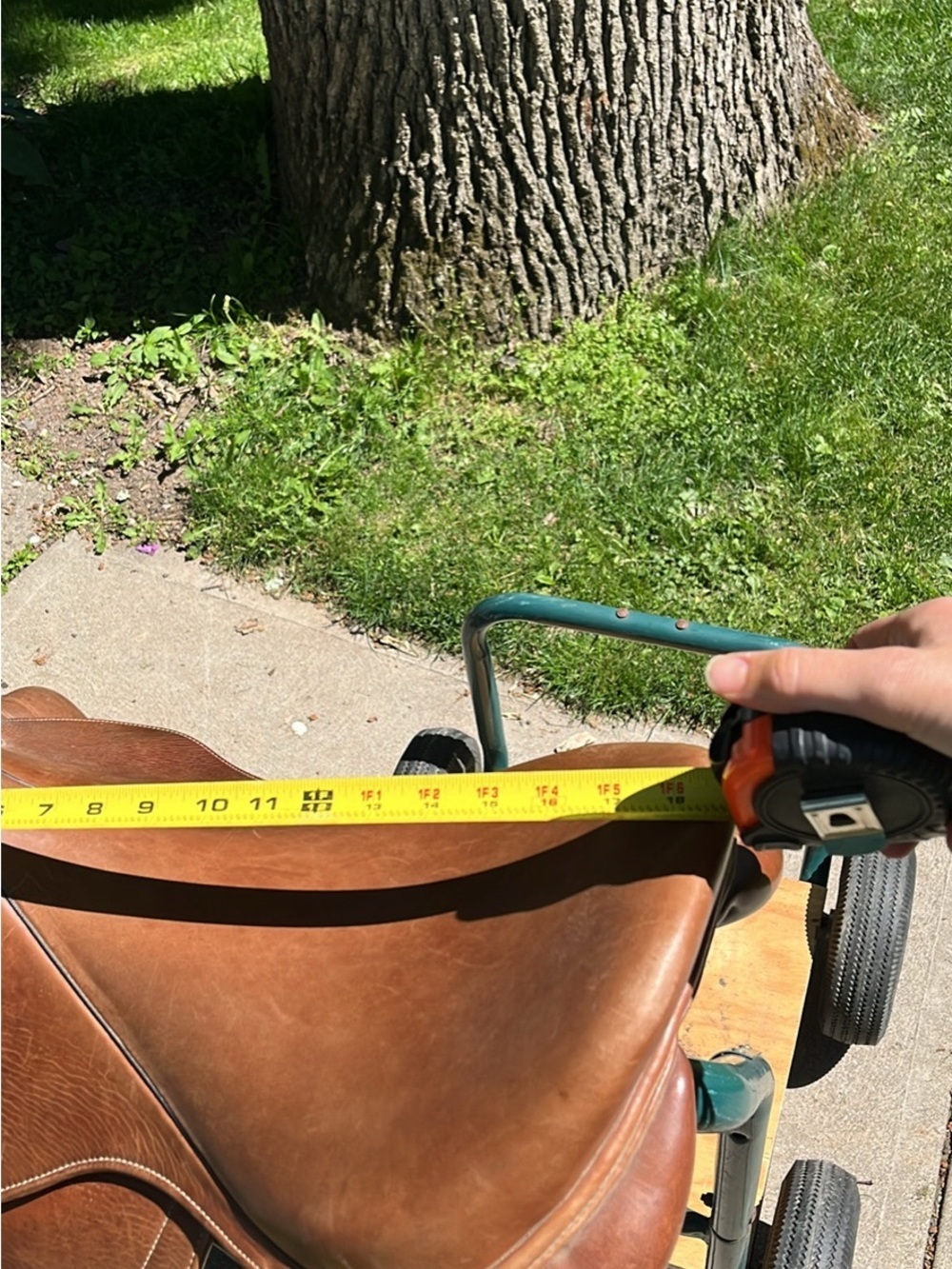 M toulouse saddle 17.5 inch Medium tree brown English Saddle - Leather Saddle - Picture 4 of 8
